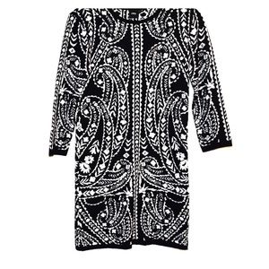 ASOS Body-Conscious Knit Dress in Metallic Baroque